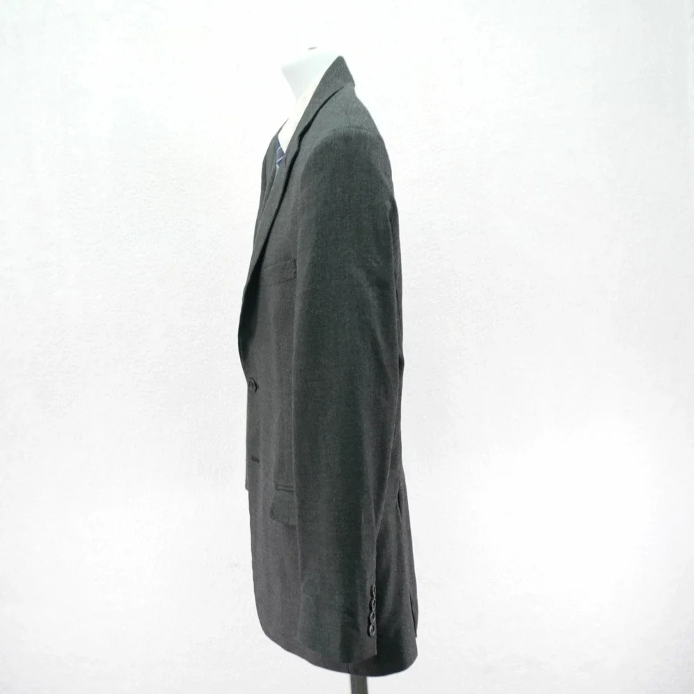 Joseph Jos A Bank Thick Textured Wool Cotton Gray Check Sport Coat 40S Tagged 42